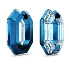 Swarovski Ohrringe Damen Lucent Hoop Octagon Small blau 5696038