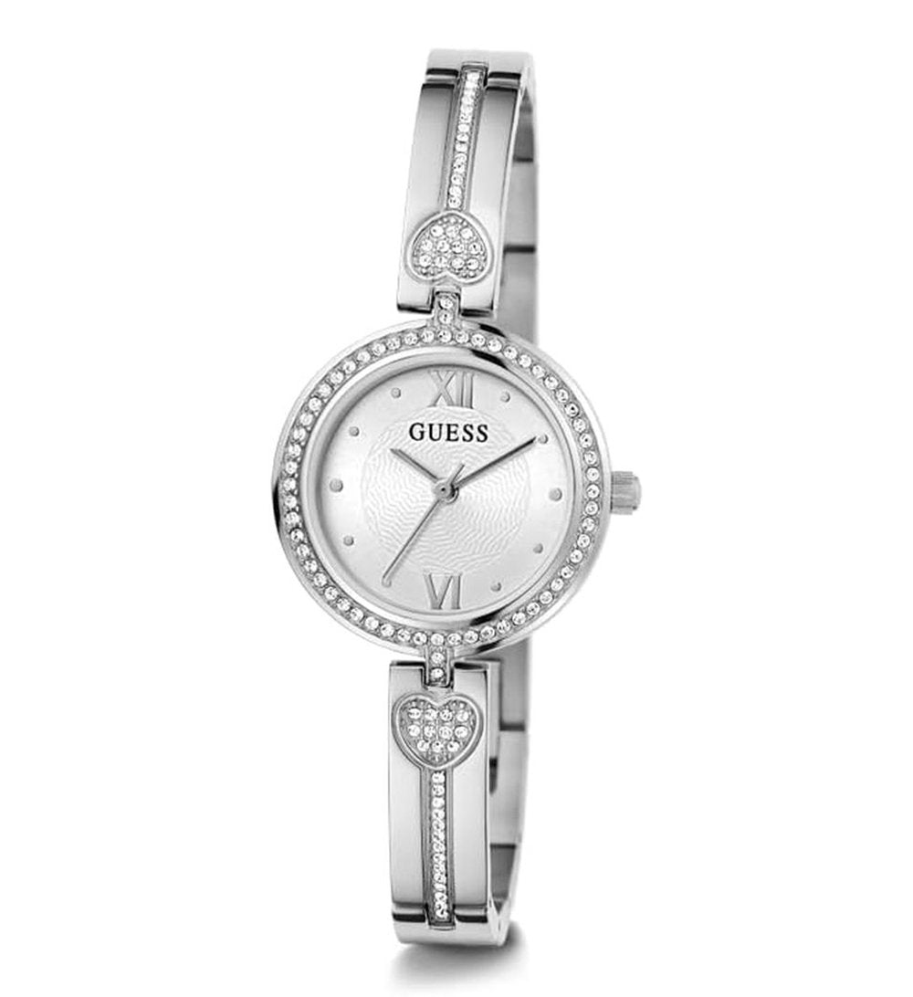 Guess Damen Armbanduhr LOVEY silber 27 mm GW0655L1