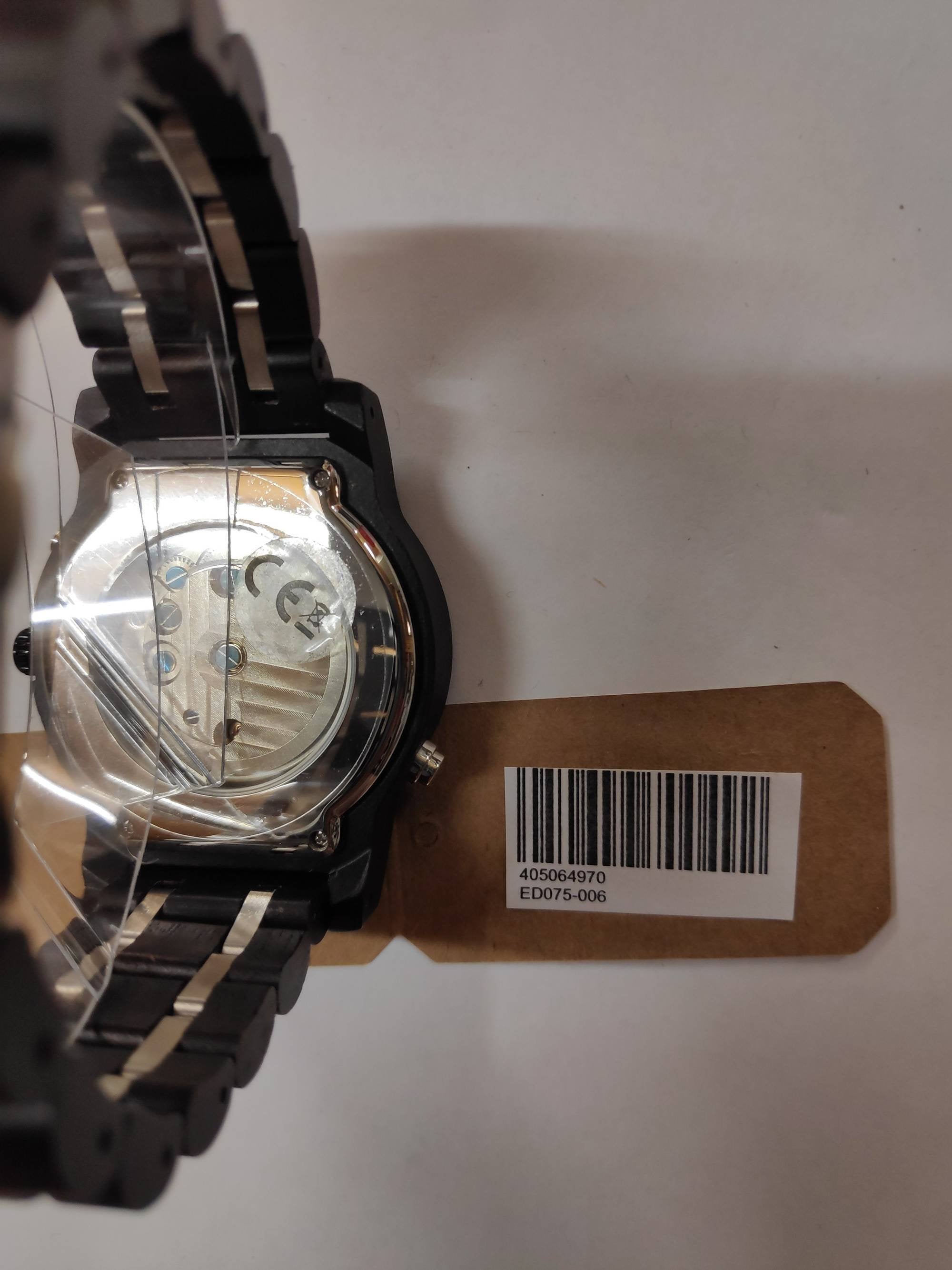 Edenhölzer Holzuhr Herren Armbanduhr Automatik Montserrat Holzarmband Datumsanzeige