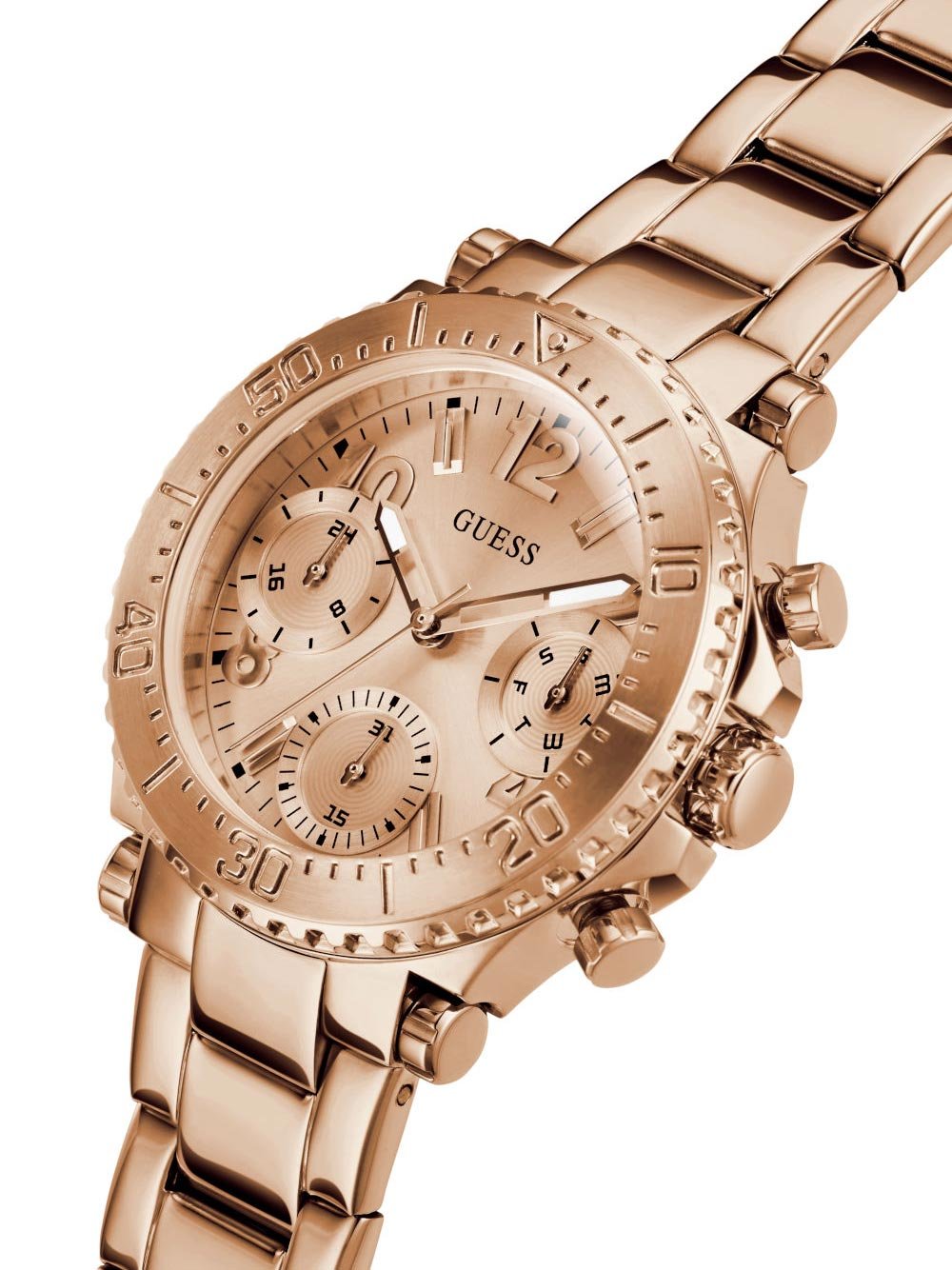 Guess Analoge Multifunktionsuhr Damen COSMIC Roségold GW0465L2