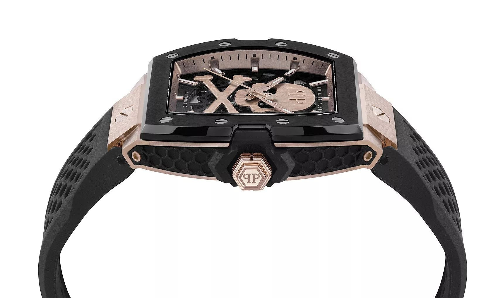 Philipp Plein Herren Automatikuhr The $keleton 2.0 PWJFA0225 Schwarz Edelstahl 44 mm