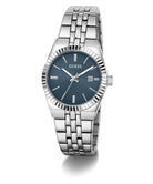 guess Armbanduhr Damen GW1101L1 Silber Blau