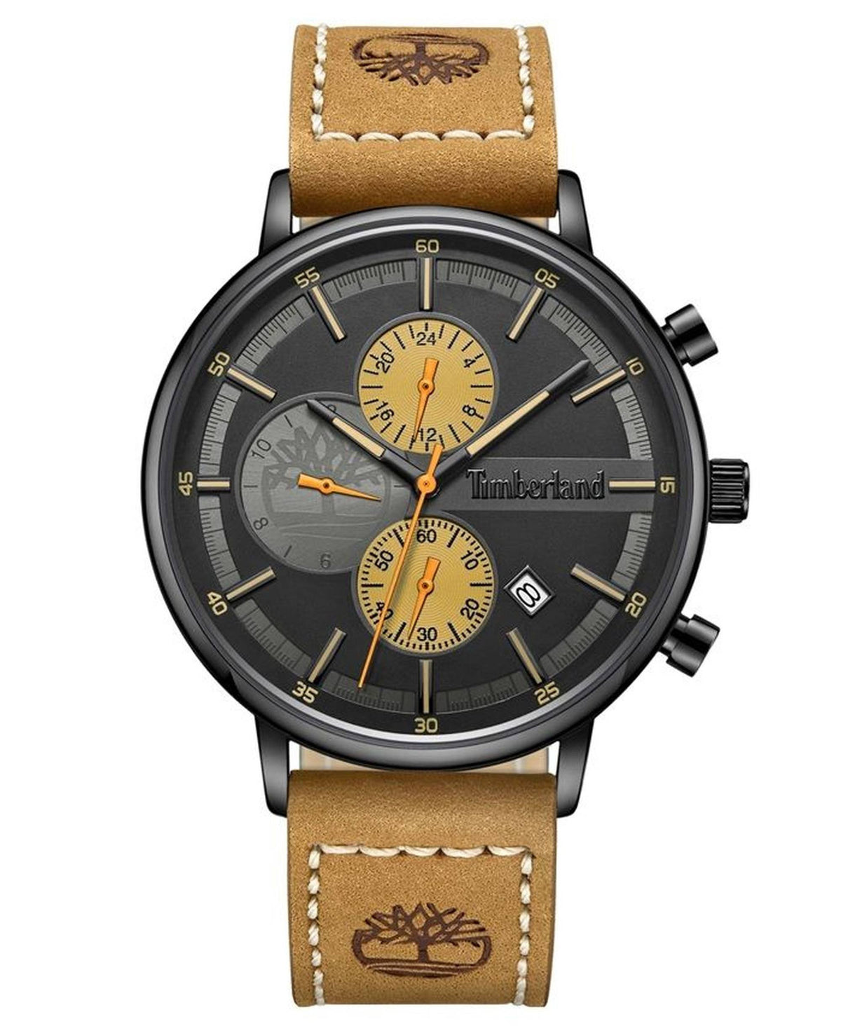 Timberland Armbanduhr Herren Sterling Dual Time Schwarz Braun TDWGF2182902