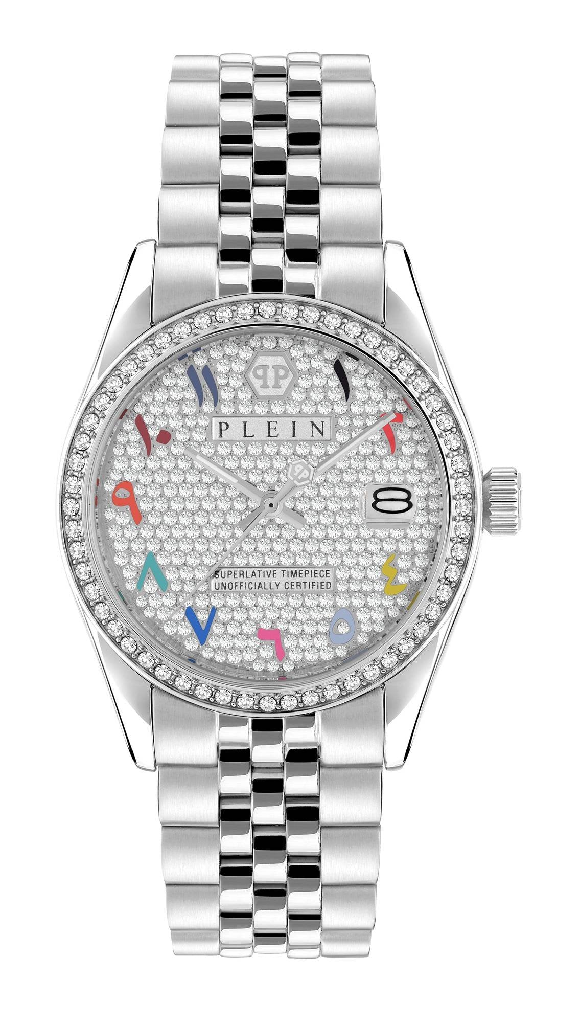 Philipp Plein Damenuhr Date Superlative Crystal