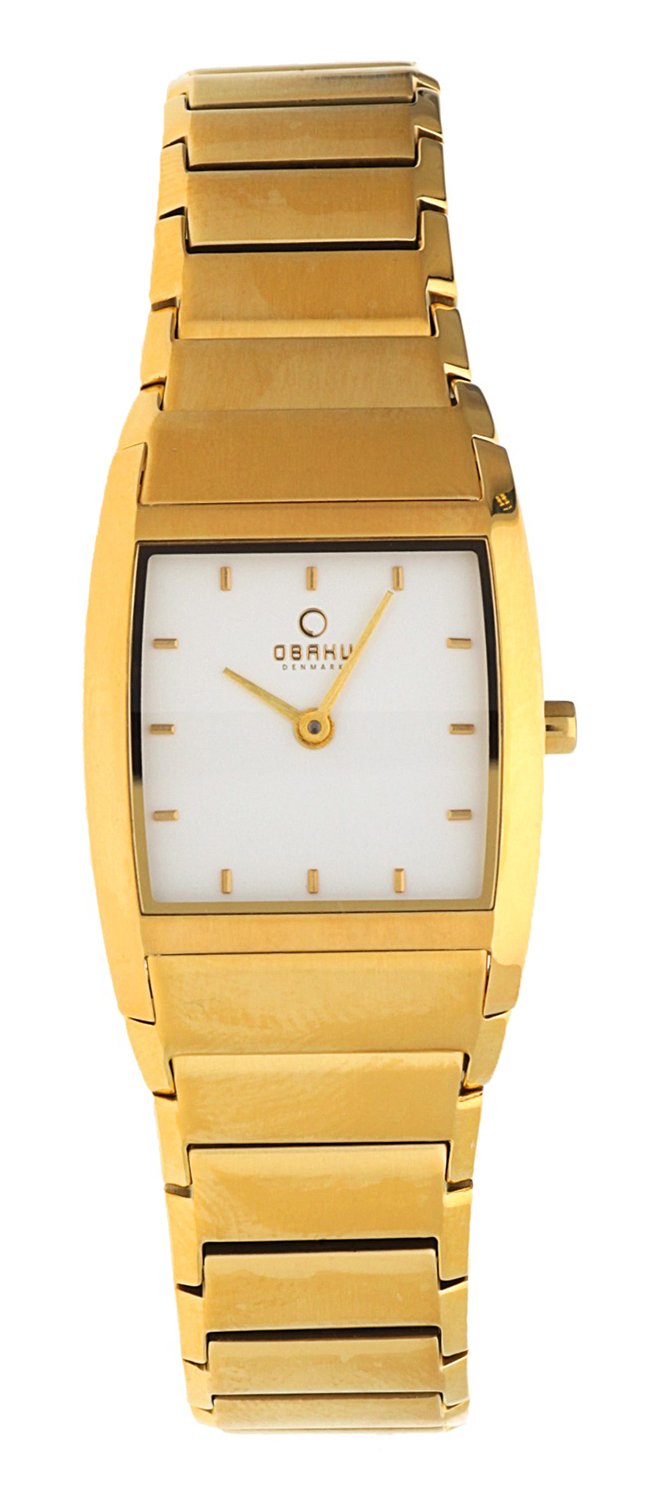 Obaku Damen Armbanduhr Gold V142LGISG
