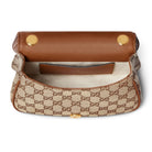 Gucci Schultertasche Damen Blondie Mini Beige/Dunkelbraun 815700-HAAKG-9755