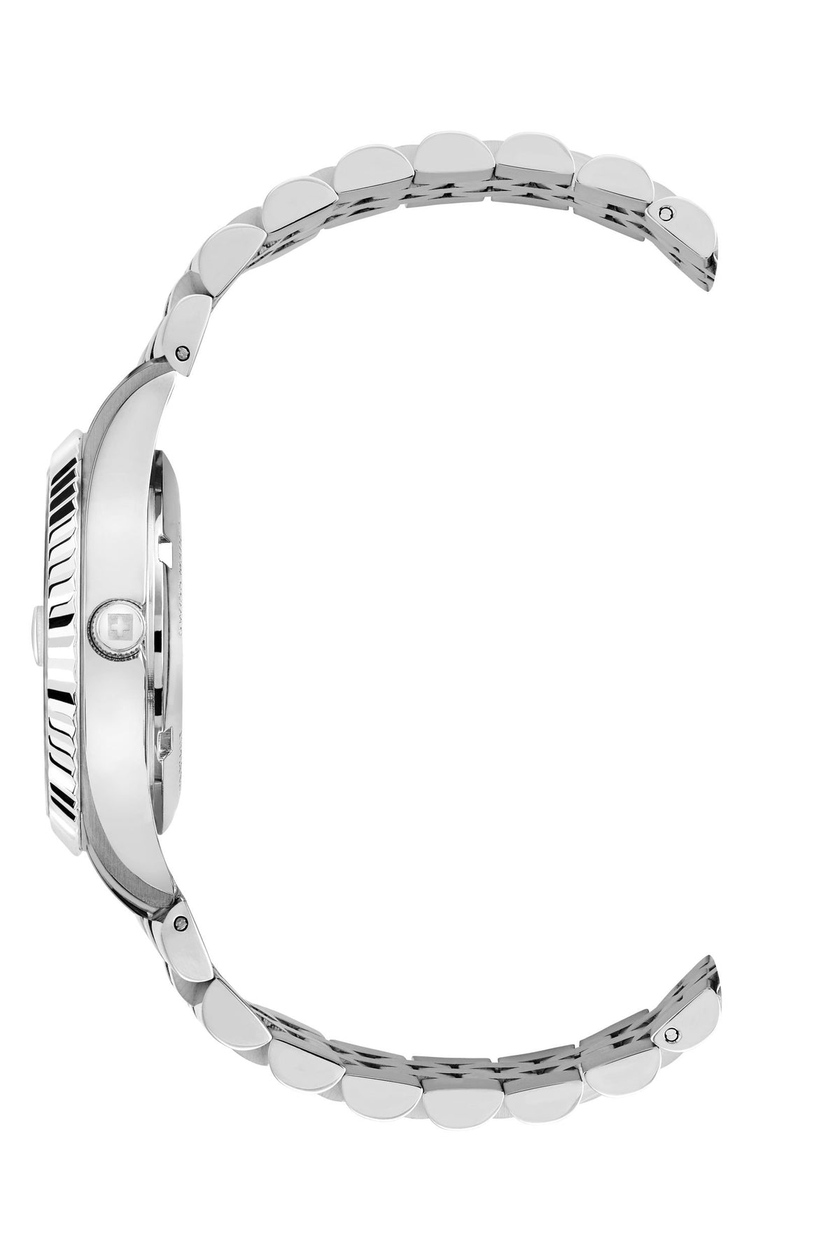 Swiss Alpine Military by Grovana Armbanduhr Damen Solaris Schwarz Silber 7716.1237