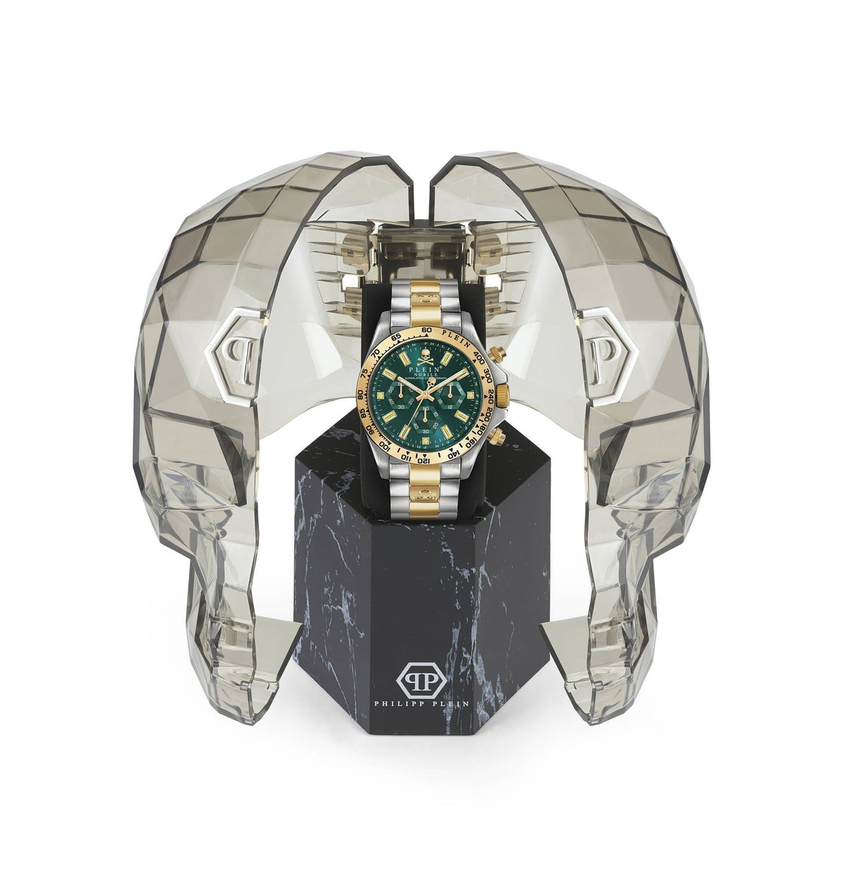 Philipp Plein Herrenuhr Nobile Wonder Silber/Gold