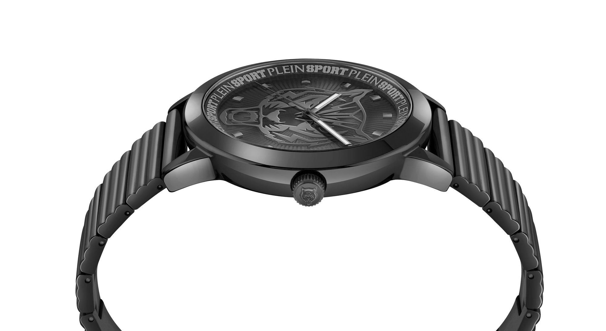 Plein Sport Unisex Uhr Iron Tiger PSKDA0824 Schwarz Edelstahl 44 mm