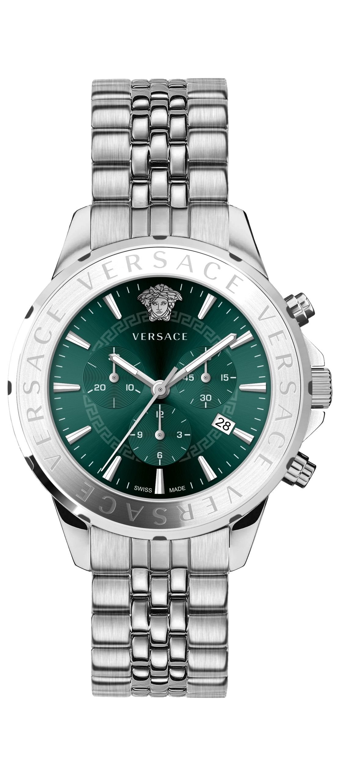 Versace Armbanduhr Herren Chrono Signature Grün Silber VEV602425