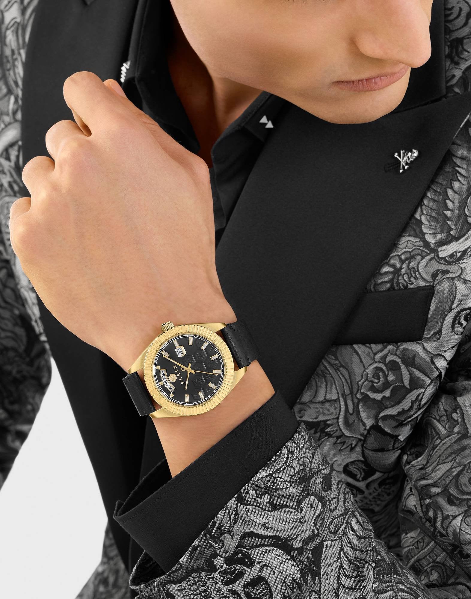 Philipp Plein Herrenuhr Date Superlative