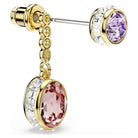 Swarovski Ohrringe Damen Chroma Drop Verschiedene Schliffe Mehrfarbig Goldfarben 5738478
