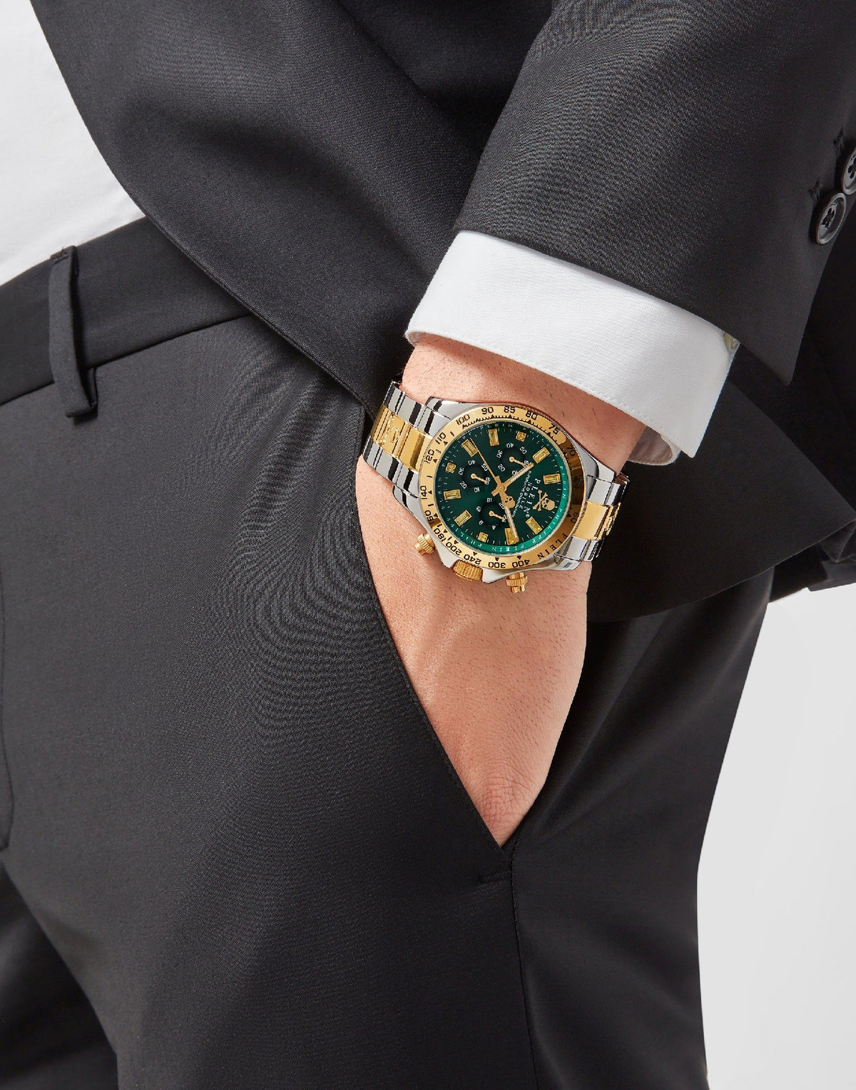 Philipp Plein Herrenuhr Nobile Wonder Silber/Gold