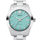 Versace Damen Automatikuhr Greca Classic Silber Türkis VESCA0324