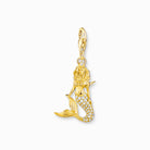 Thomas Sabo Charm-Anhänger Meerjungfrau 925er Sterlingsilber mit 750er Gelbgold-Vergoldung