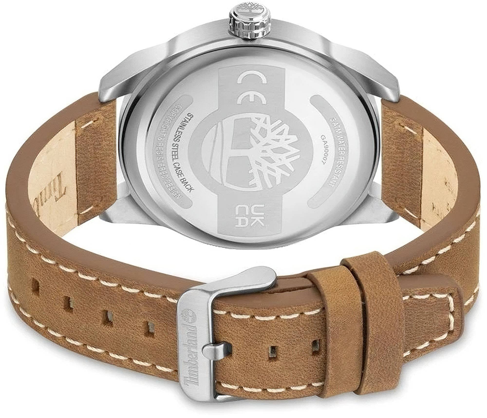 Timberland Analoguhr Herren Ripley-Z Silberfarben Grau Braun TDWGA9000702M