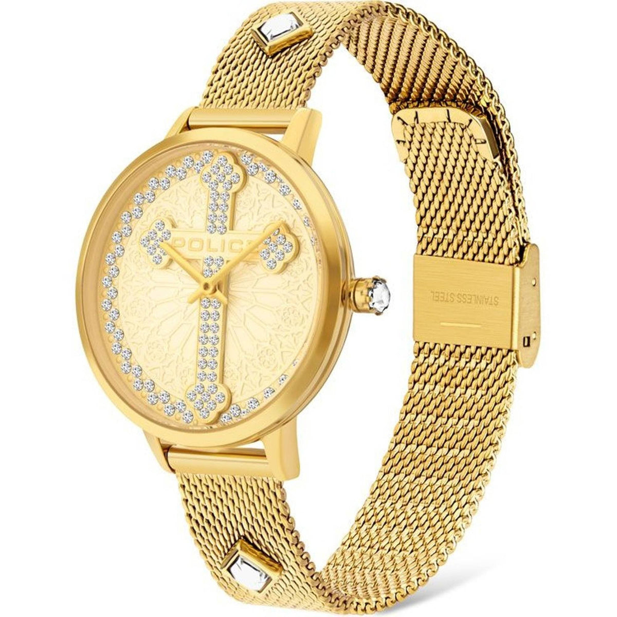 Police Armbanduhr Damen SOCOTRA Gold PL16031MSG 22MMA