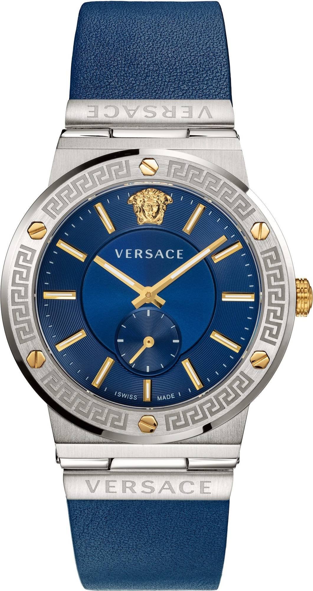 Versace Herren Armbanduhr GRECA LOGO silber/gold VEVI00120