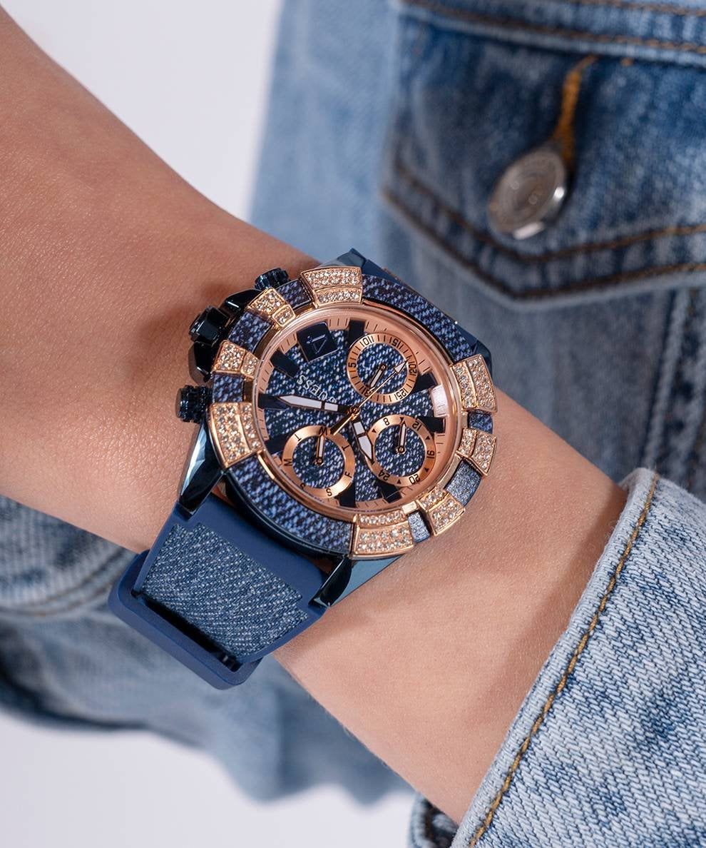 GUESS Damen Multifunktionsuhr  ICONIC 40TH GW0813L1 Blau