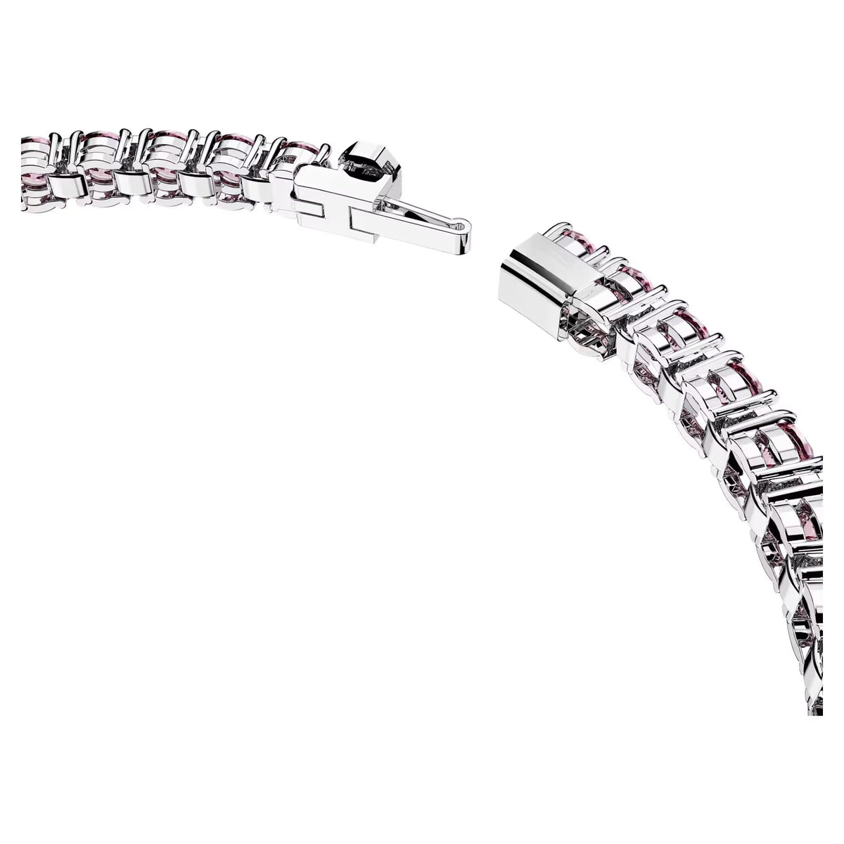 Swarovski Armband Unisex Matrix Tennis Rundschliff Rosa Rhodiniert Größe S 5648930