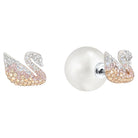 Swarovski Ohrringe Damen Iconic Swan Silberfarben 5215037