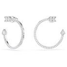Swarovski Kreolen Damen Idyllia Pfeil Weiß Rhodiniert 5741522