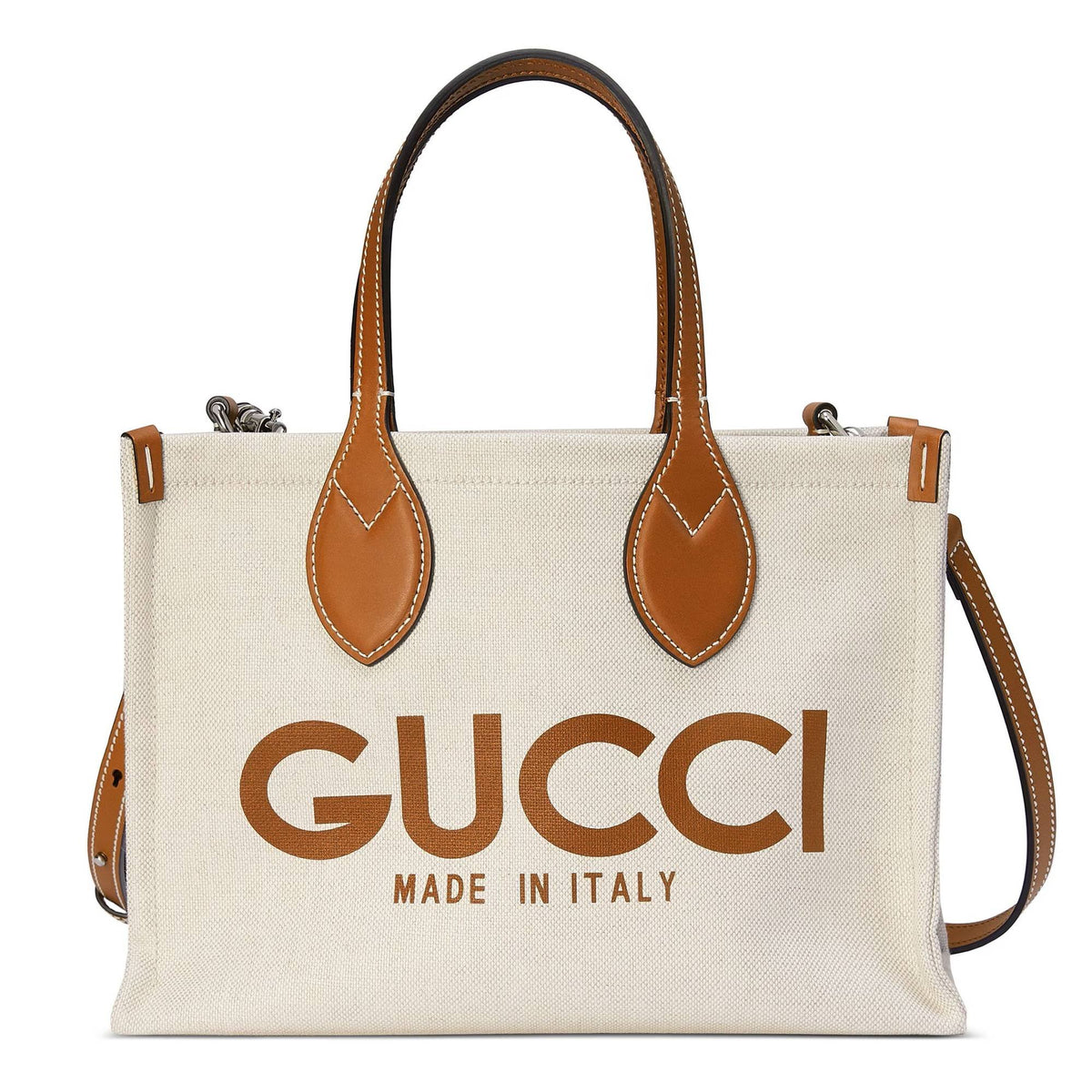 Gucci Tasche Damen Medium Tote Bag Beige Braun 772144FACUL8451