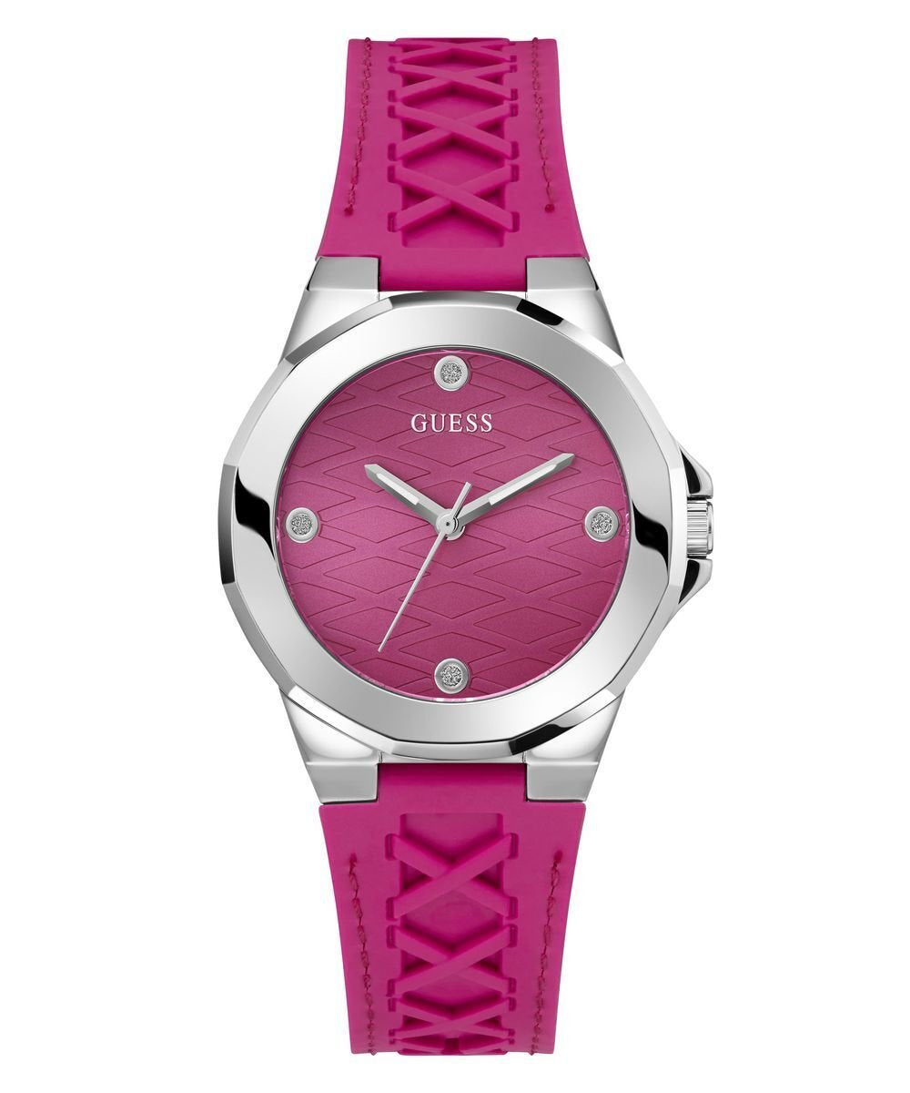 Guess Damen Armbanduhr Corset schwarz, pink, silber 38 mm GW0599L1