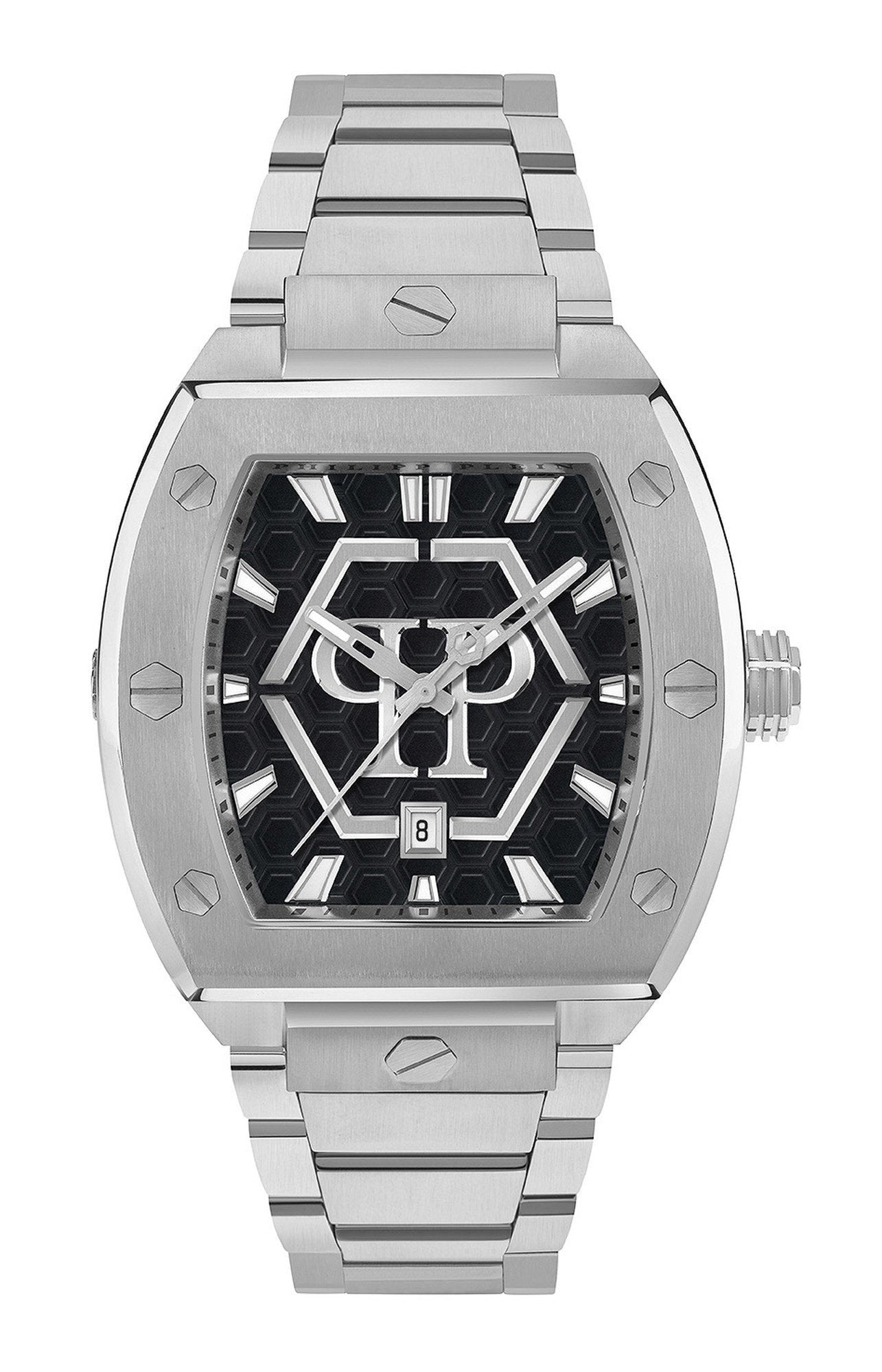 Philipp Plein Herrenuhr The Hexagon Phantom silber schwarz PWPUA0725