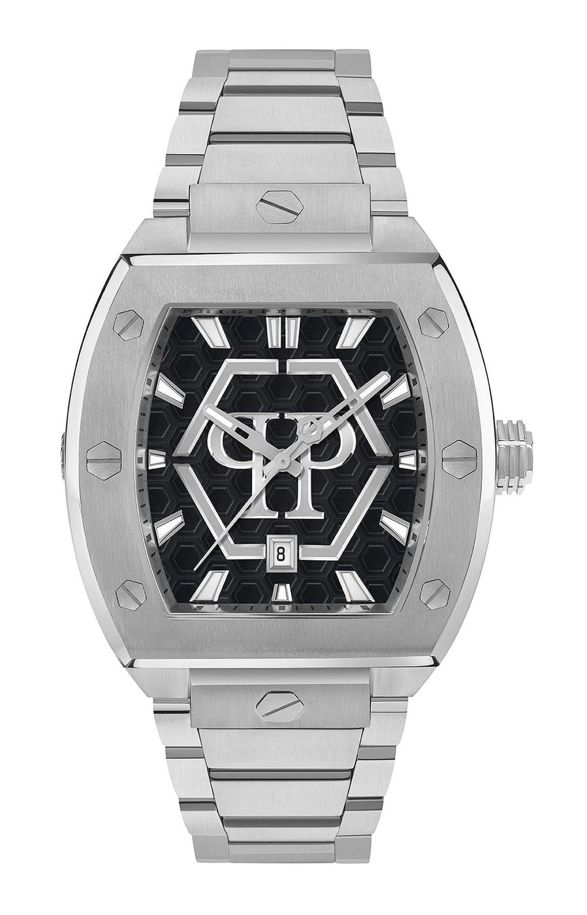 Philipp Plein Herrenuhr The Hexagon Phantom silber schwarz PWPUA0725