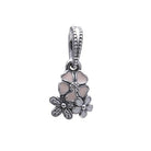 Pandora Damen-Charm Malerische Blüten Anhänger 925 Silber Zirkonia pink-791824ENMX