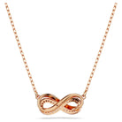 SWAROVSKI Damen Unendlichkeits Anhänger Weiß Rosegold HYPERBOLA 5684084