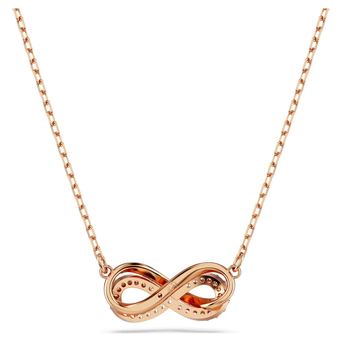 SWAROVSKI Damen Unendlichkeits Anhänger Weiß Rosegold HYPERBOLA 5684084