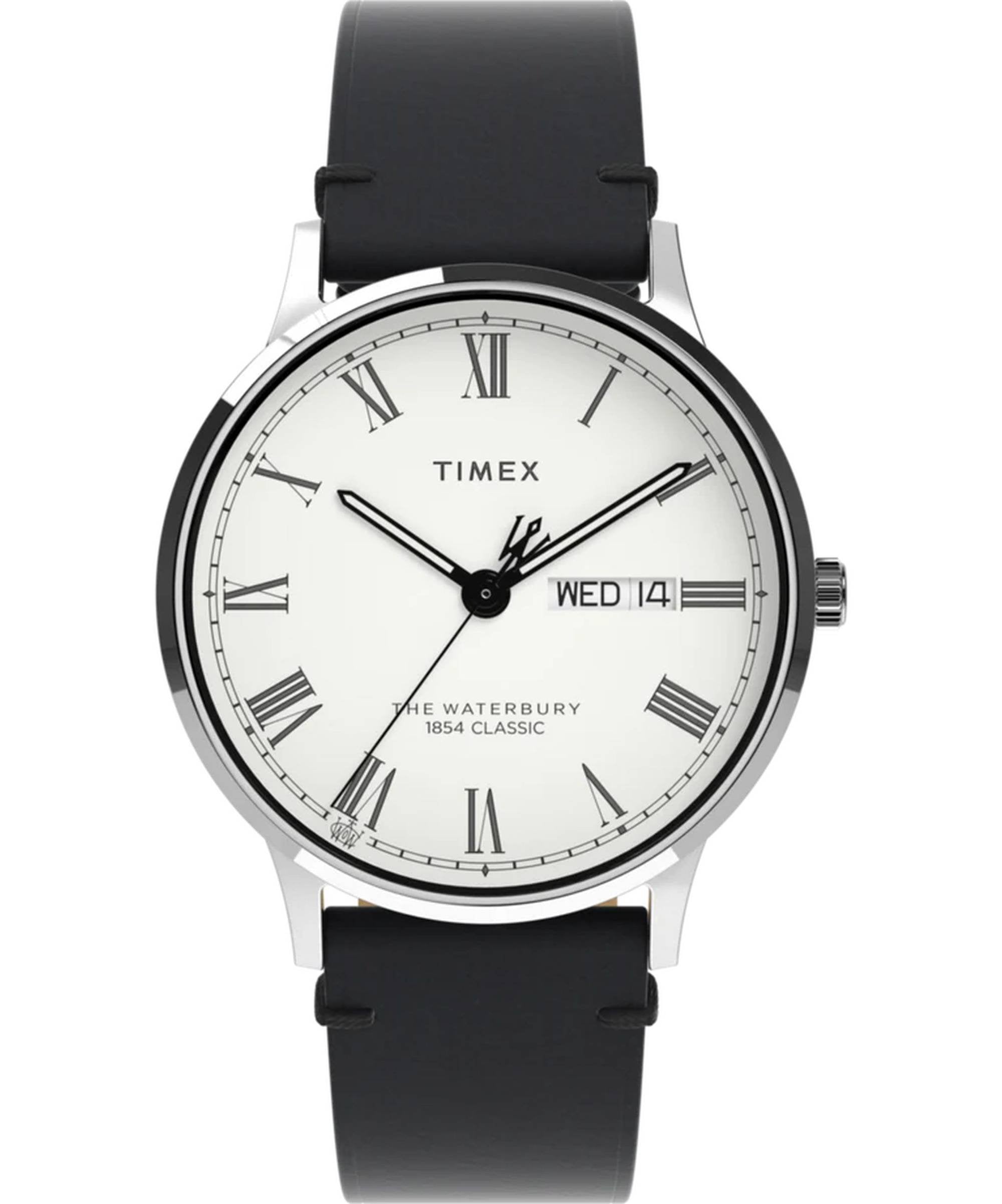Timex Armbanduhr Herren Waterbury Classic/Traditional Silber/Schwarz TW2W15000