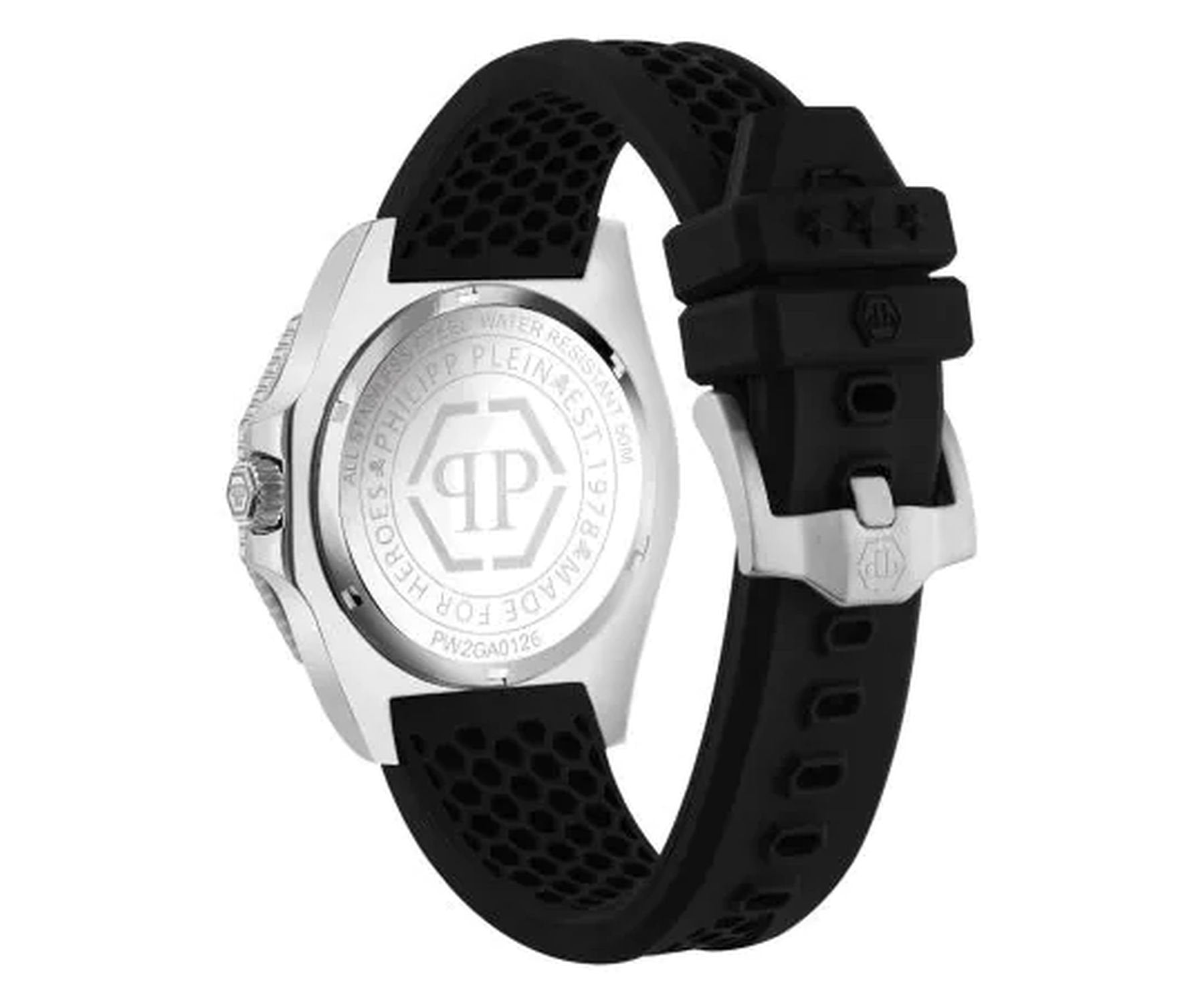 Philipp Plein Armbanduhr Unisex Aquastorm Schwarz Silber PW2GA0126