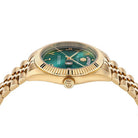 Philipp Plein Herrenuhr Date Superlative Goldfarben, Grün PWPNA1026