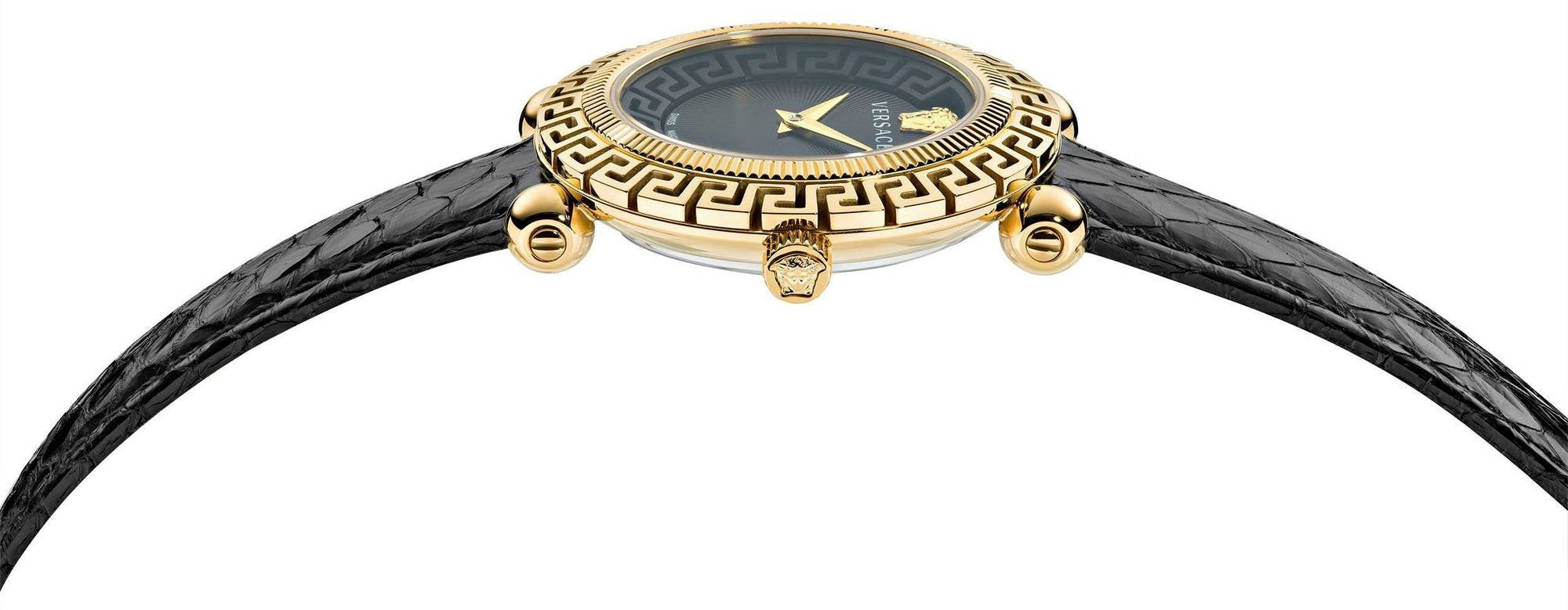 Versace Quarzuhr Greca Twist VE6I00323 - Damenuhr, Goldfarben, 35mm