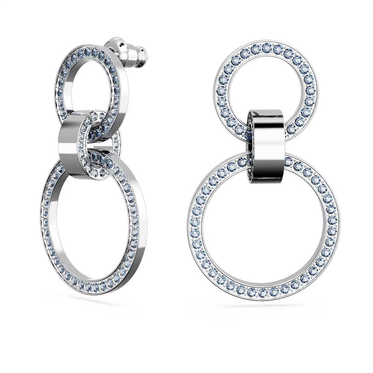 Swarovski Ohrstecker Dextera Damen Ohrringe Blau Rhodiniert 5663503