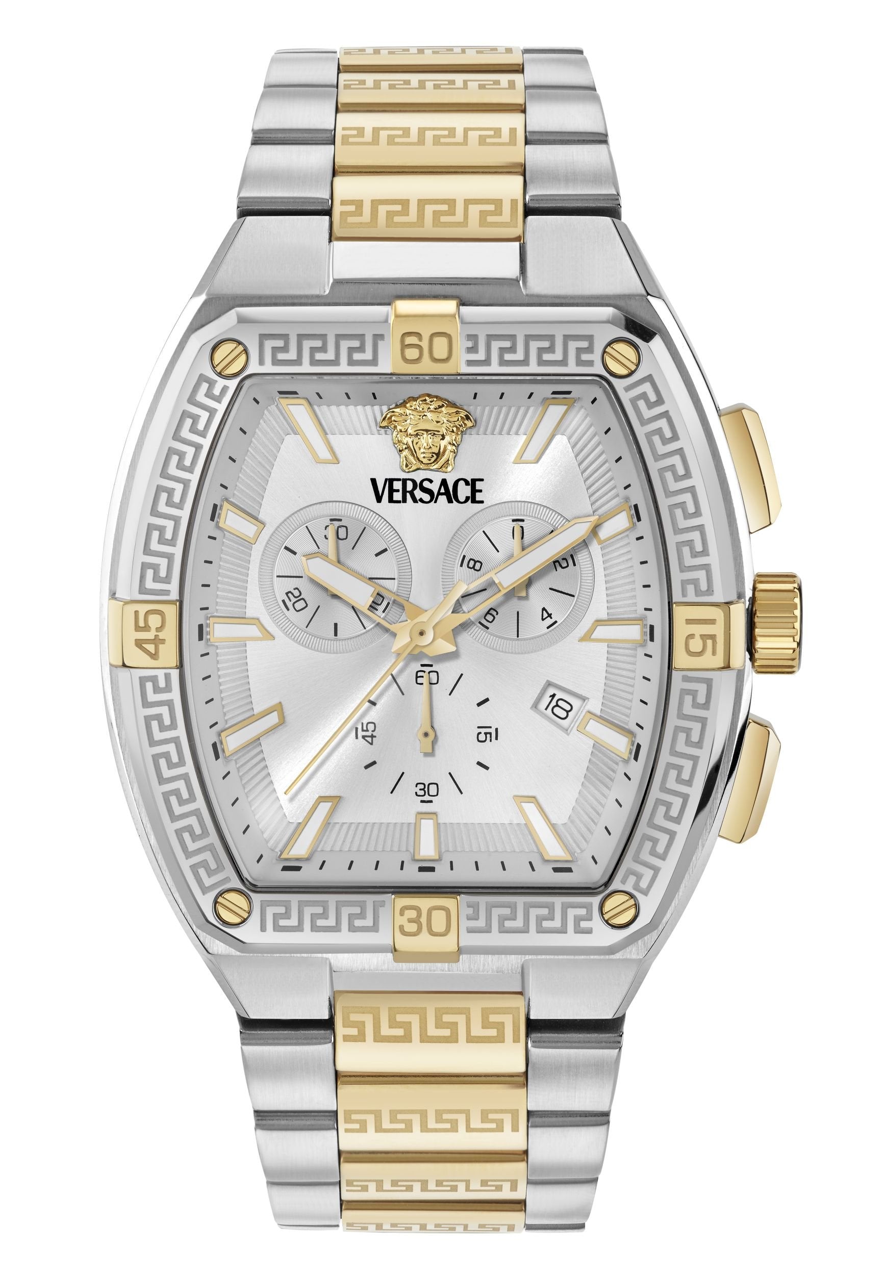 Versace Herren Uhr Greca Sport Chronograph Bicolor VESP00925