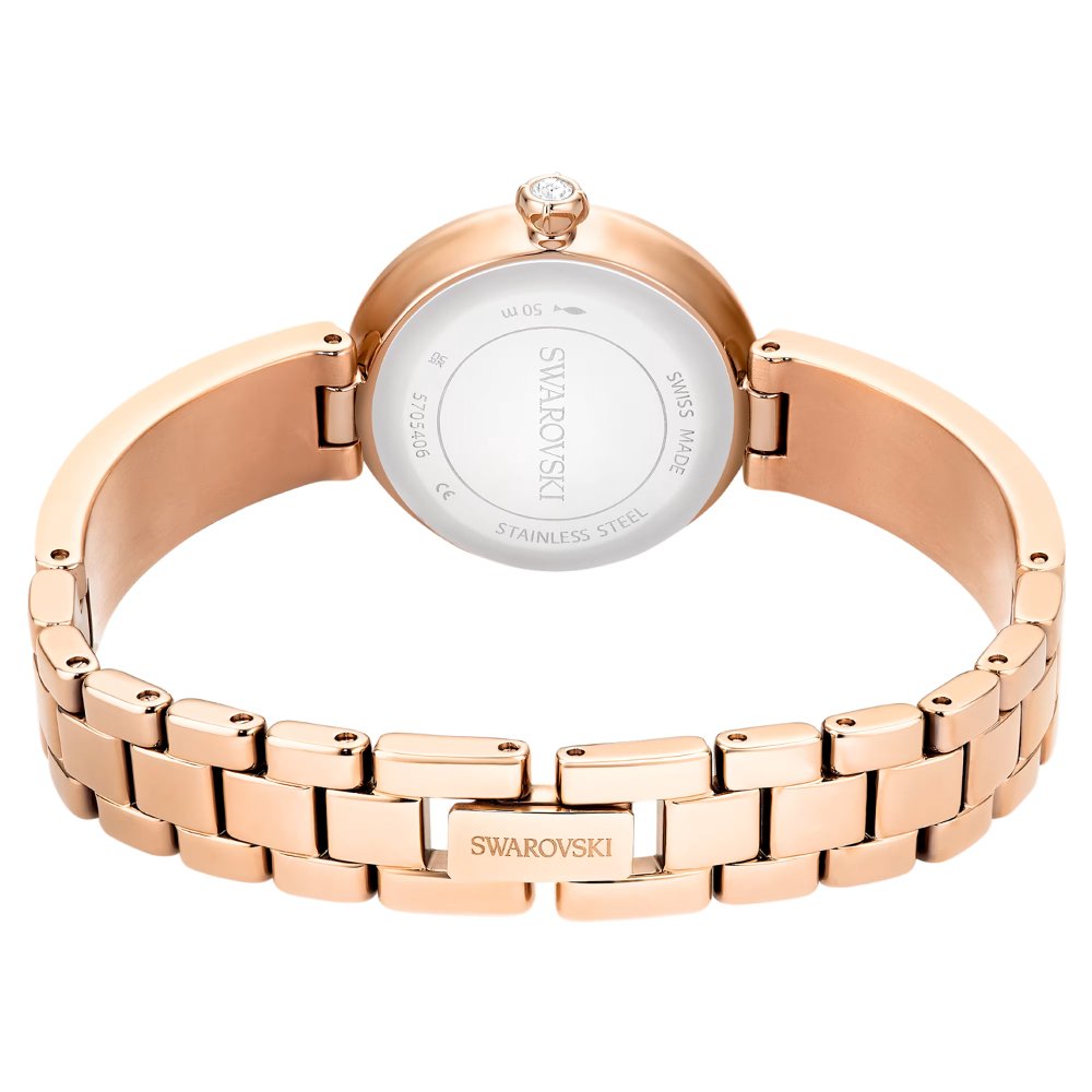 Swarovski Damenuhr Matrix Pearl Bangle Roségold / Weiß 5705406