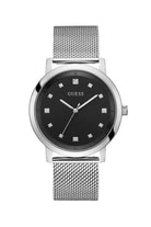 Guess Armbanduhr Herren Silber Schwarz U1363G1