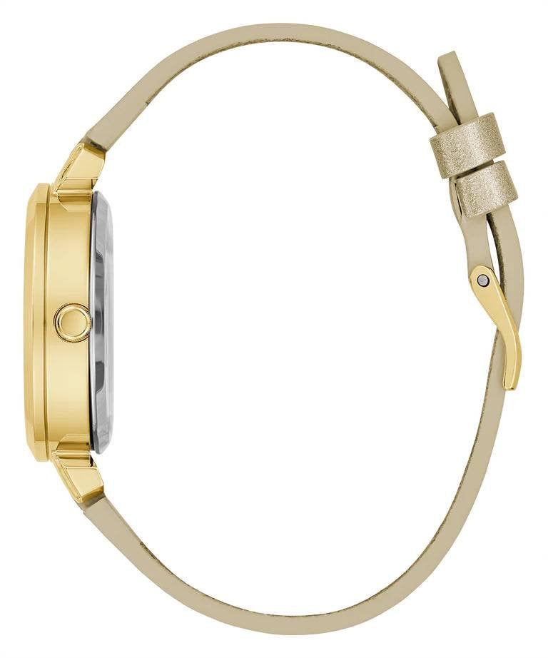 GUESS Damen Goldfarbene Uhr Crystal clear GW0535L4