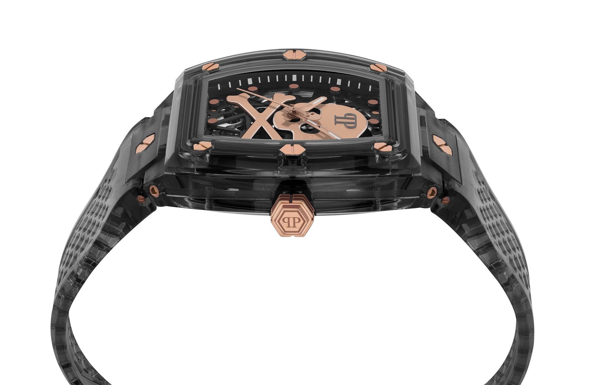 Philipp Plein Automatik Herrenuhr The $keleton Crystal