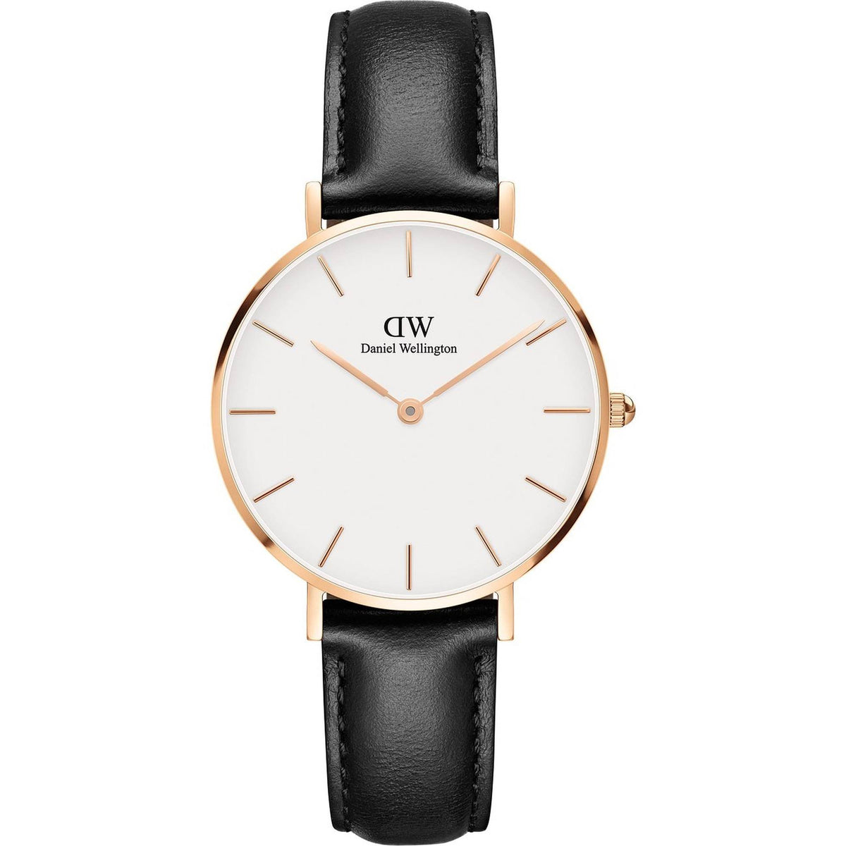 Daniel Wellington Damenuhr Classic Petite Sheffield White Roségold Schwarz DW00100174