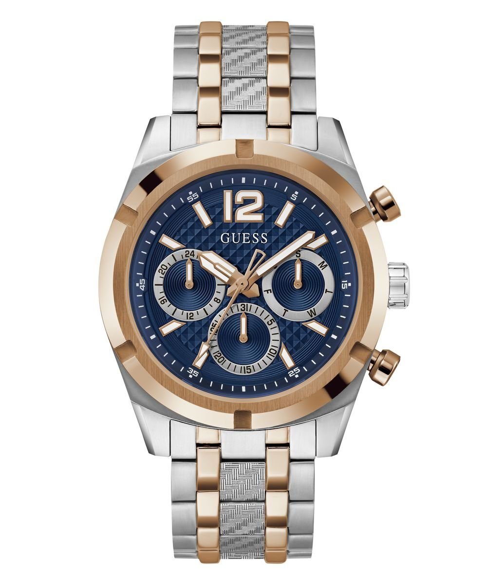 Guess Herren Multifunkion Armbanduhr RESISTANCE bicolor 44 mm GW0714G3