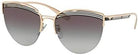 Bvlgari BV6118 20338G Pink Gold / Black BV6118 Cats Eyes Sunglasses Lens Category 3 Size 58mm