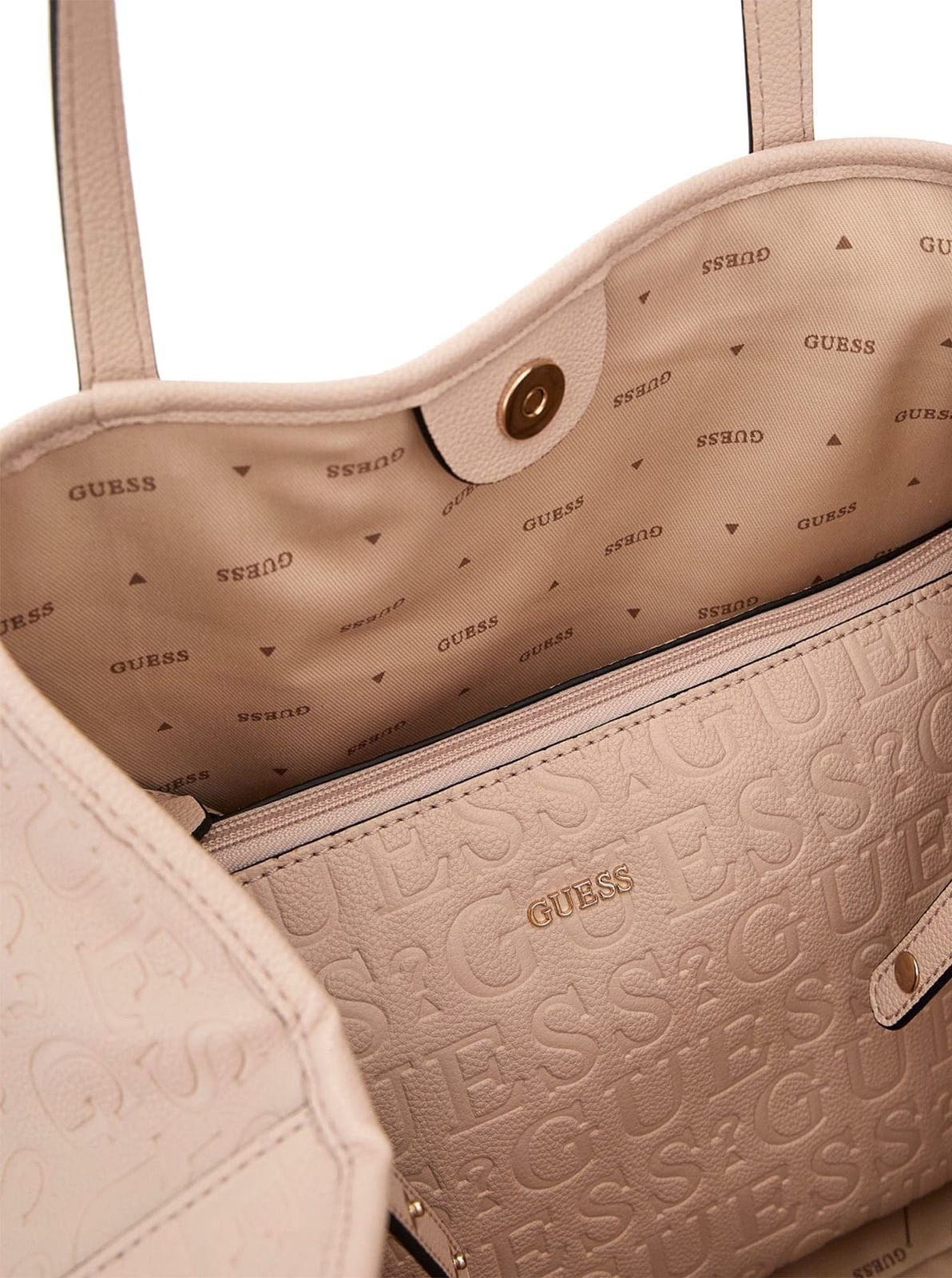GUESS Handtasche Damen Vikky II Stone HWBG9318290‑STO