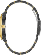 Guess Damen Armbanduhr Gilded 40 mm Brokatmuster auf Armband und Zifferblatt Armband Edelstahl GW0303L1