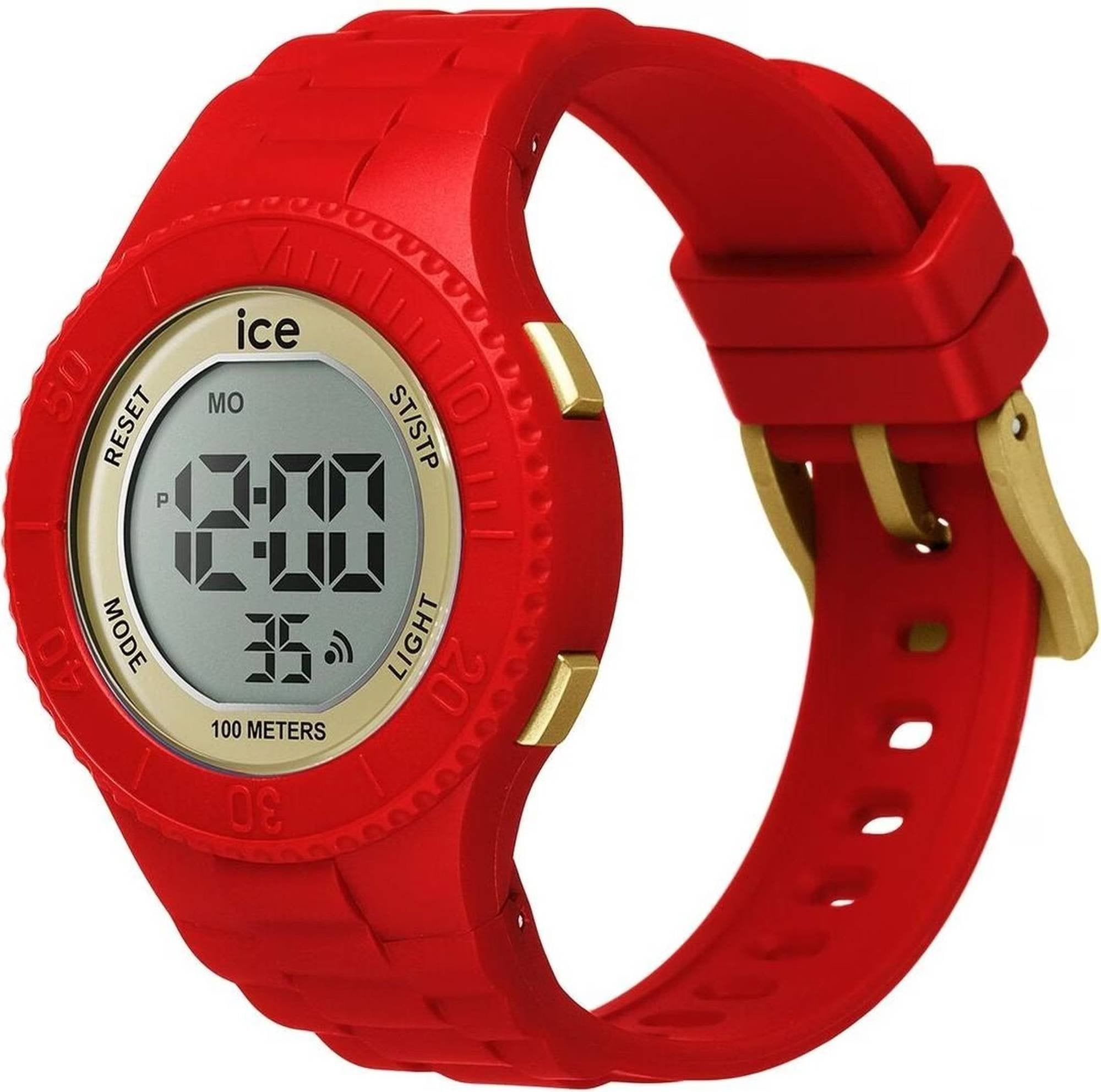 Ice-Watch Digitaluhr Damen ICE digit Red Gold Small rot 021620