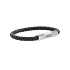 ASTON MARTIN Armband Herren AML THRILL Lederband Edelstahl Dunkelblau/Silber MJRIF5BU4